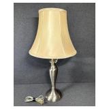 Chrome Colored Table Lamp