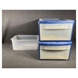 Sterilite Plastic Drawers(2)