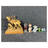 Deer Family Figurine, Snoopy Figurine, Pixie