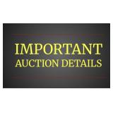 Important Auction Information