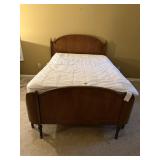 Art Deco Wooden Full Bed Frame