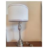 Chrome Colored Table Lamp