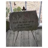 'Until we Meet Again...' Concrete Plaque
