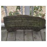 'I Thought of You With Love...' Concrete Plaque