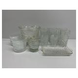 Footed Pedestal Bowl, Tray, Dessert Bowls,Glasses
