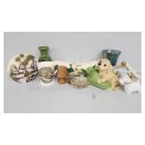 Blue Iridescent Goblet. Vase, Candle, Planter