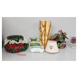 Floral Bird House, Bamboo Ceramic Vase, Candle