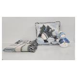 Snowman Throw, Pillow, Snowman