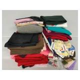 Various Sewing Fabrics, Grey Pin Cushion (1)