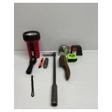 Tape Measures(3) Flash Lights, Wire Brush