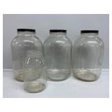 Gallon Glass Jar W/ Lid(3) Glass Jar