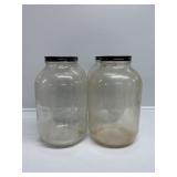Gallon Glass Jars W/Lids (4)