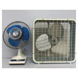 12" Isolating Fan and Kmart Box Fan