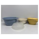 Tupperware Bowls and Microwave Cover