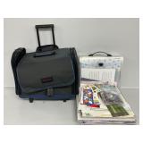 Generations Rolling Travel Case W/Scrapbook Paper