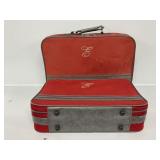 2pc Red Soft Side Luggage Pieces
