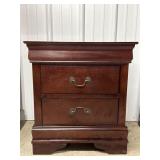 Wooden 2 Drawer Night Stand