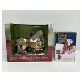 Porcelain Lighted House, Carollers In A Chapel