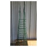 Green Wire Tomato Cages or Plant Supports (6)