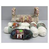 Basket with Yarn
