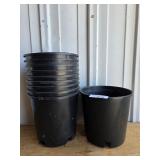 Black Plastic 2 Gal Nursery Pots (10)