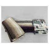 Handwoven Mexican Blankets(2),X-Mas Tapestry Throw