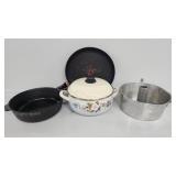 Warner Ware Cast Iron Pan, T-Fal Pan, Stock Pot
