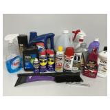 Engine Oil, WD-40, 3M Multipurpose Adhesive