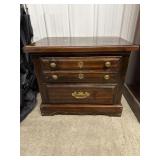 Wooden 2 Drawer Night Stand
