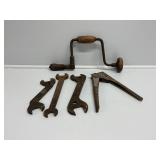 Hand Drill, Wrenches