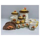 Merry Mushroom Canister Set, Salt & Pepper, Napkin