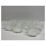 Square Glass Punch Cups- 12