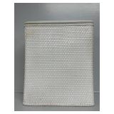 White Wicker Style Laundry Hamper