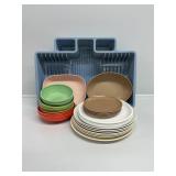 Rubbermaid Drainer, Melamine Dishware, Plate