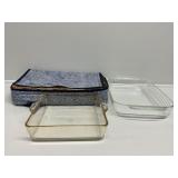 Pyrex Casserole Dish(2) with Carrier