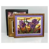 Floral Diamond Framed Art(2) Floral