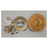 Ceramic Doll, Heart Basket With Wax Melts, Owl