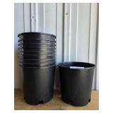 Black Plastic 2 Gal Nursery Pots (10)