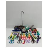 Scrapbooking Scissors , Paper Punches, Ribbon