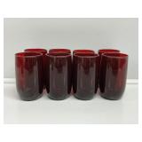 Ruby Red Glass Tumbler