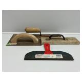Assorted Trowels, Smoothing tool