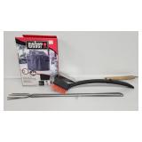 Weber Premium Grill Cover, Grill Brush, Turner