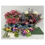 Artificial Floral Baskets (2) Handmade Journals