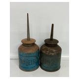 Blue John Deere OIler Cans (2)