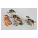 Ceramic Mallard Figurines, Ceramic Cocker Spaniel