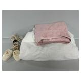 Queen Heated Mattress & Pink Towel