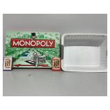 Monopoly Board Game, Plastic Basket, Playing Cards