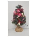 Rose Pre Lit Christmas Tree