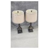 3 Way Table Lamps (2) (Both Power On)