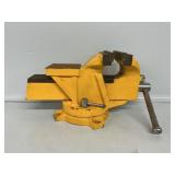 Industrial Style Yellow Bench Vise